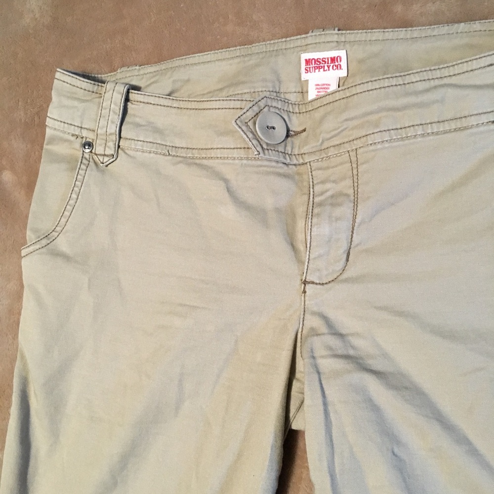 Khaki capris